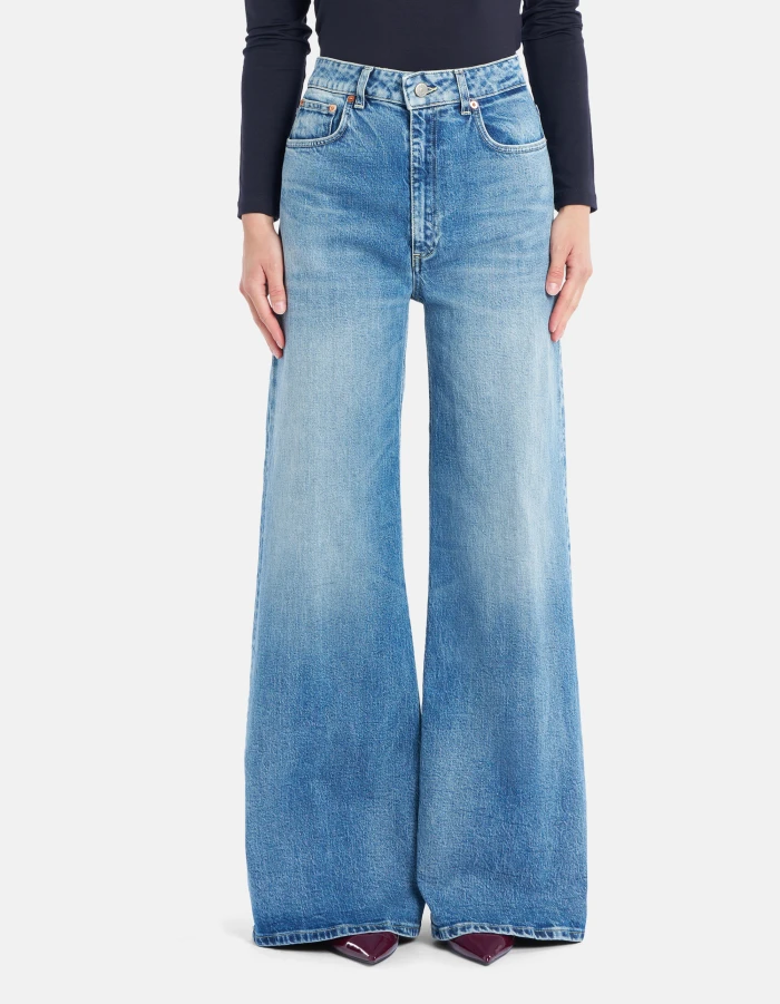 Beatrix wide-leg jeans in recycled stretch denim