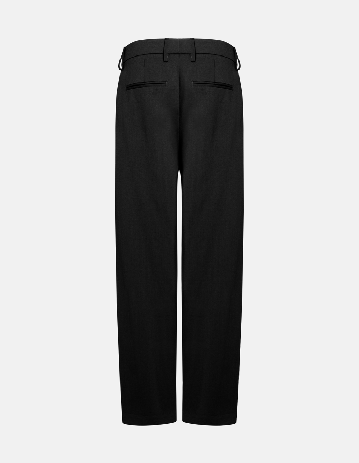 Pantaloni Lia wide leg in gabardina di lana