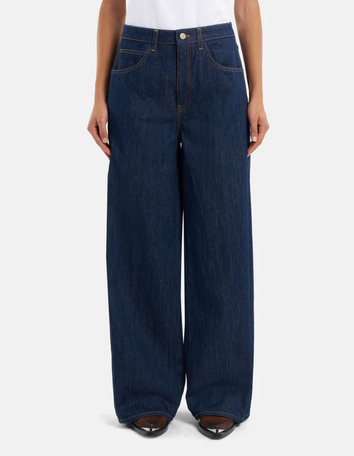 Cristy Wide-leg fit jeans in rigid denim