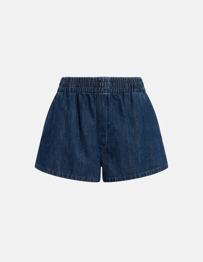 Shorts Gym jogger in denim fisso
