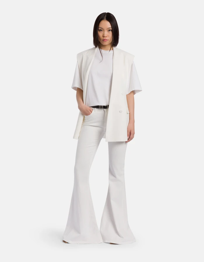 Bootcut-Jeans Karen in Super Skinny-Passform aus Stretch-Bull