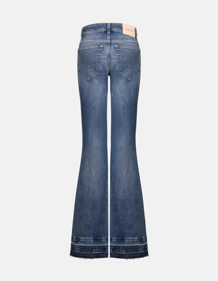 Karen super-skinny bootcut jeans in responsible stretch denim