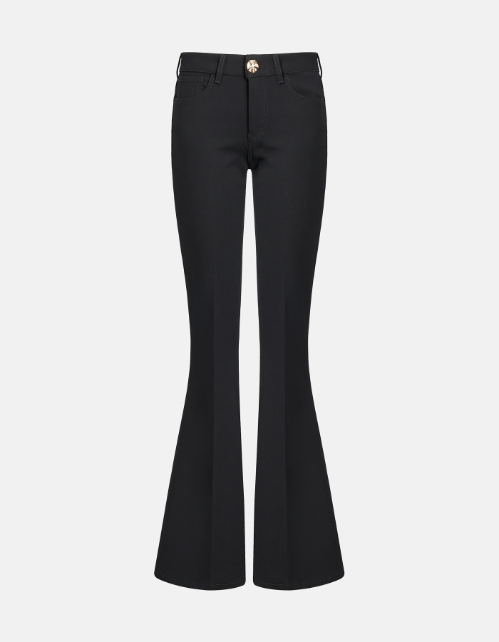 Hose Karen im Super-Skinny-Bootcut aus Bistretch-Stoff