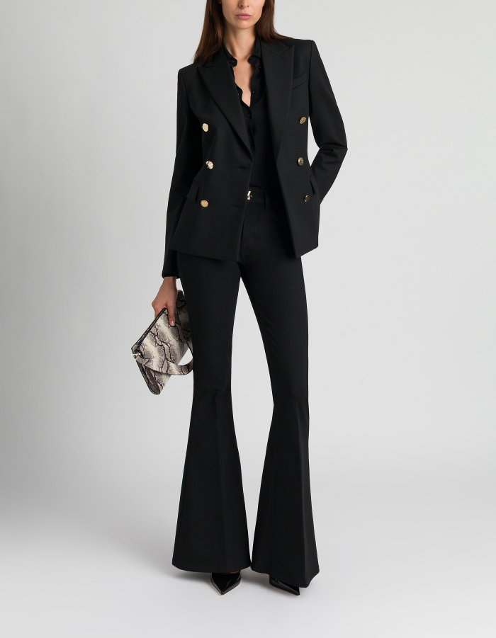 Hose Karen im Super-Skinny-Bootcut aus Bistretch-Stoff