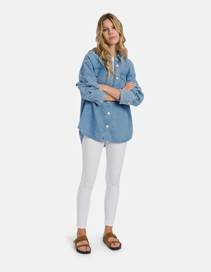 Kim super-skinny jeans in stretch bull denim