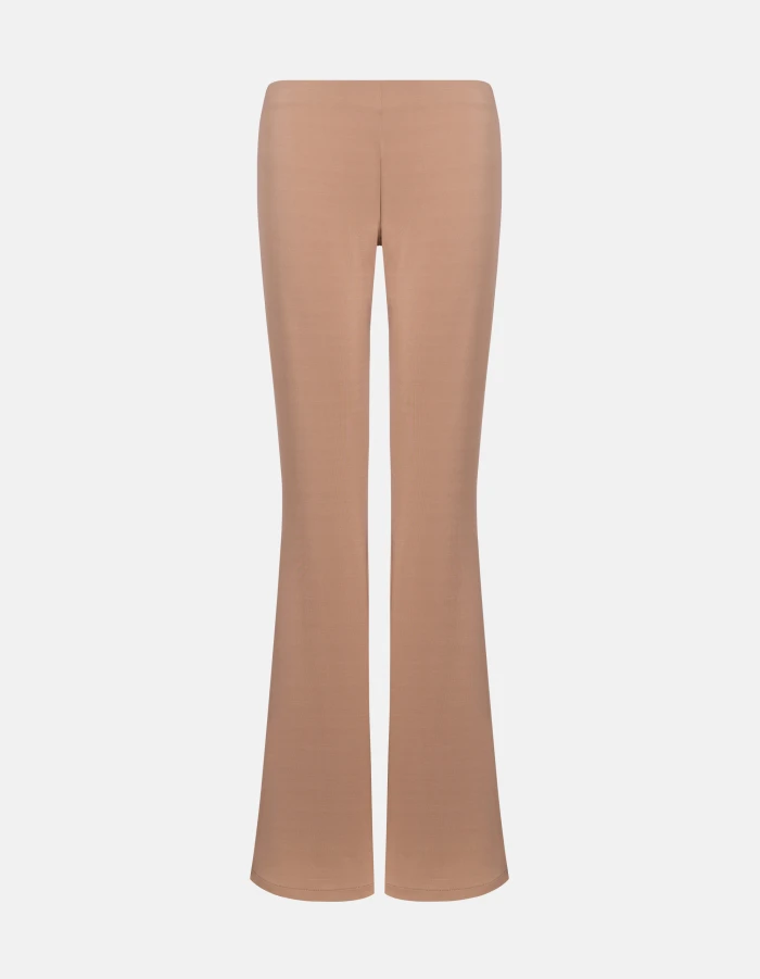 Slim-fit trousers in viscose jersey