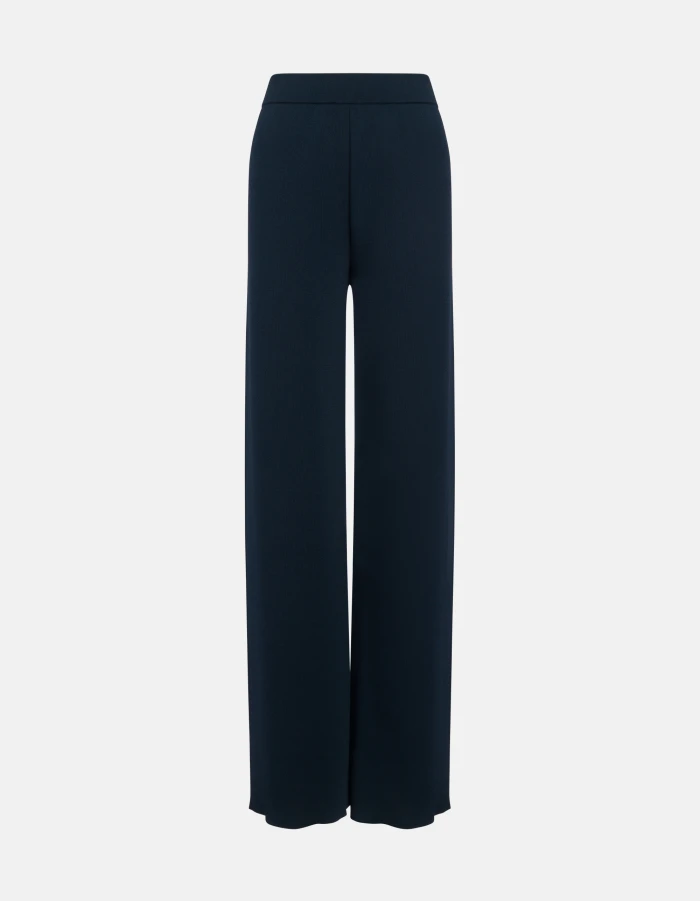 Pantaloni wide leg in viscosa