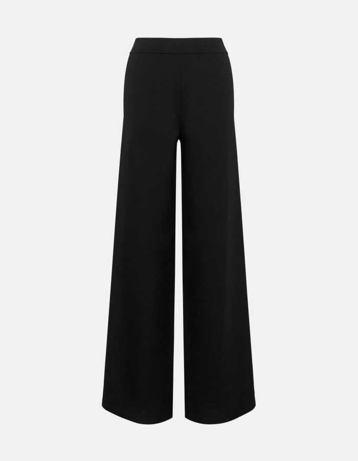Pantaloni wide leg in viscosa