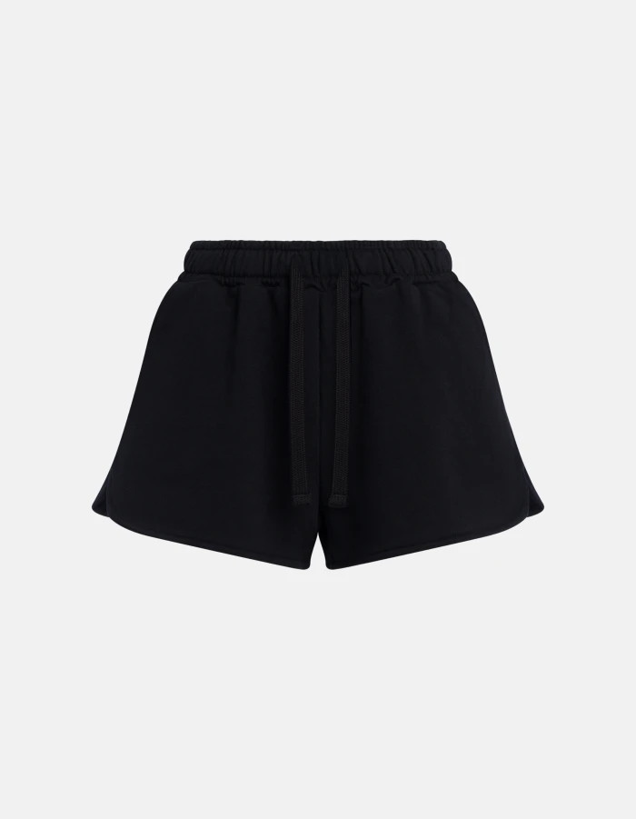 Shorts loose in cotone garzato