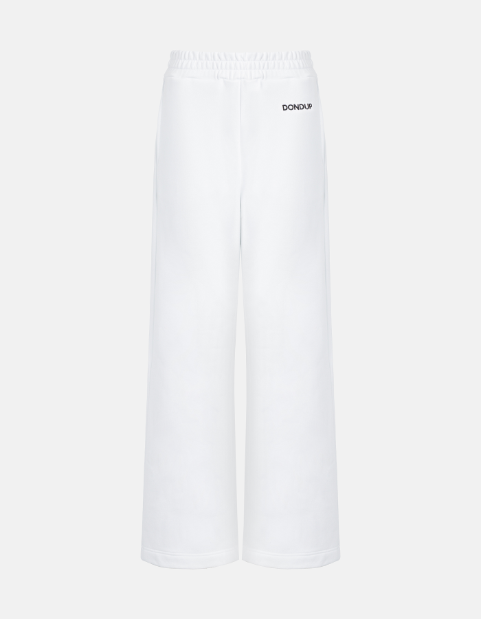 Hose mit weitem Bein aus Baumwolljersey
