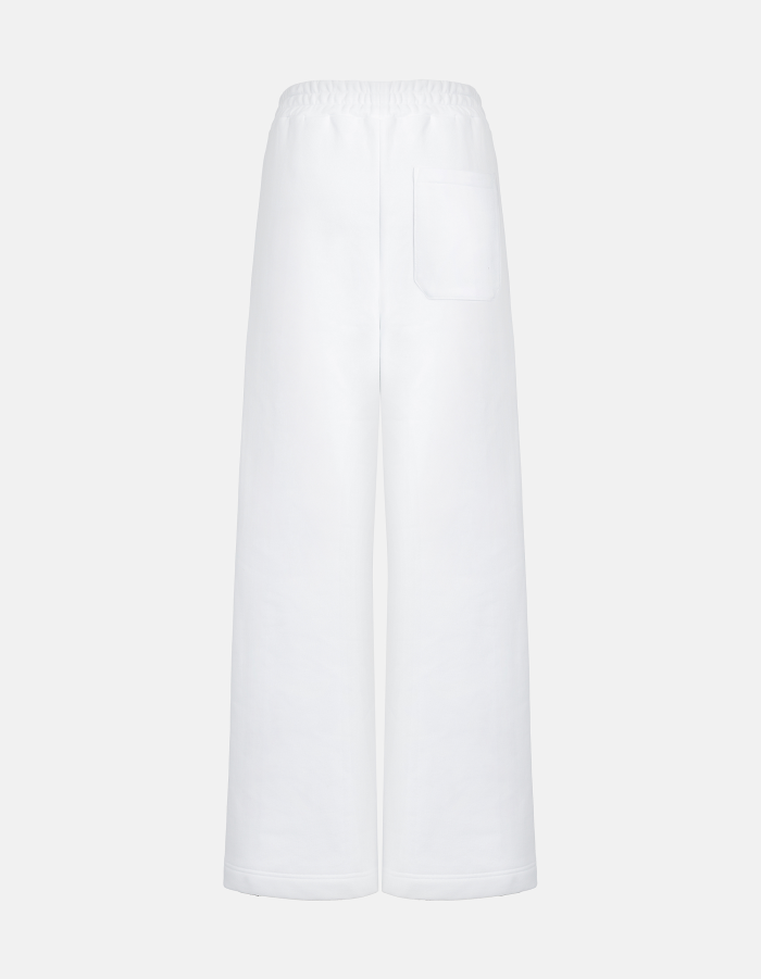 Hose mit weitem Bein aus Baumwolljersey
