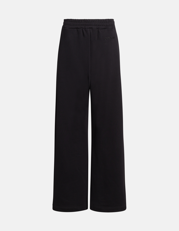 Hose mit weitem Bein aus Baumwolljersey