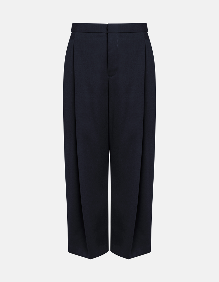 Noa loose trousers in wool-blend gabardine