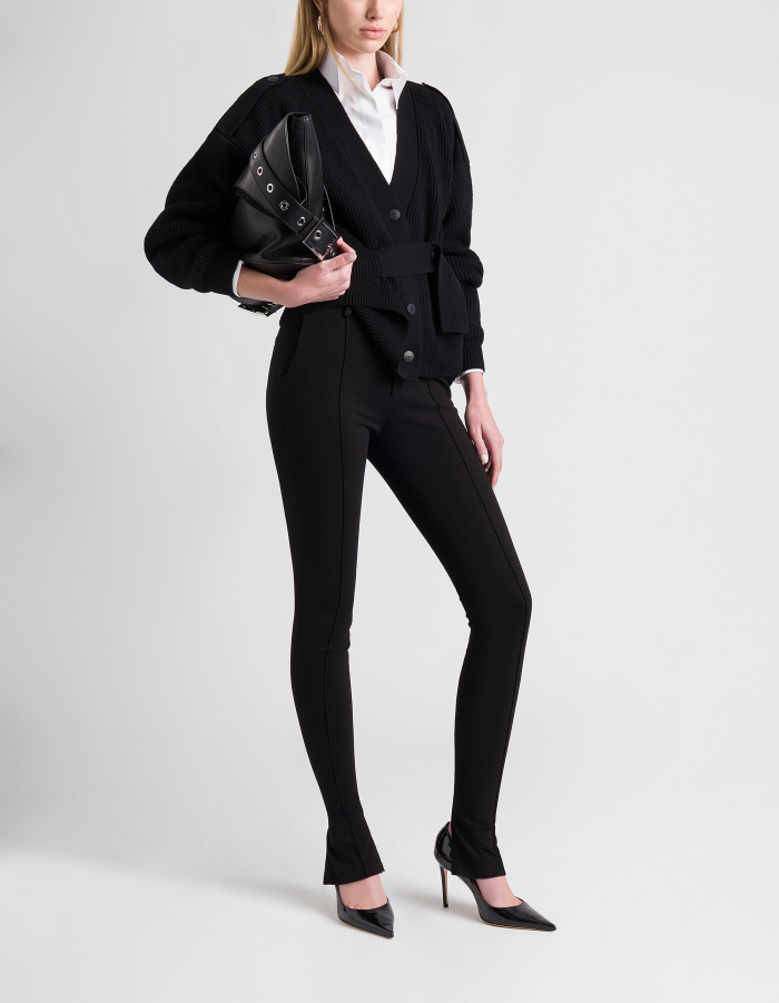 Super-Skinny-Hose aus Jersey mit Wolle