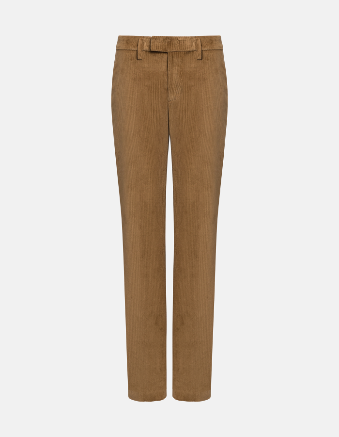 Eleanor regular-fit stretch velvet trousers