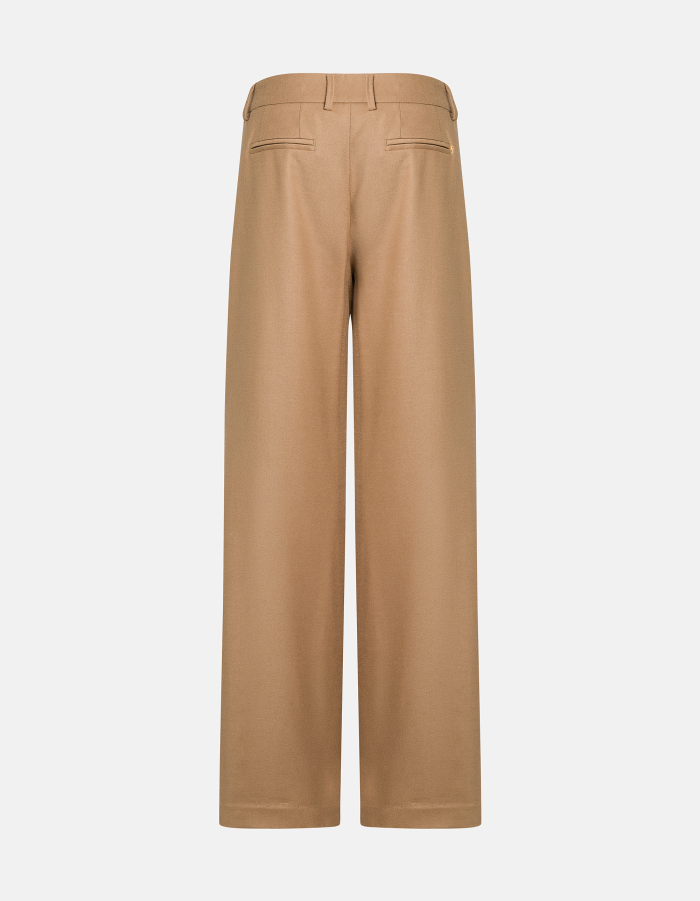 Pantaloni Lucia wide leg in flanella