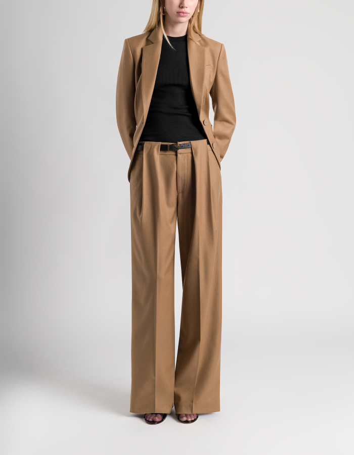 Hose Lucia mit weitem Bein aus Flanell