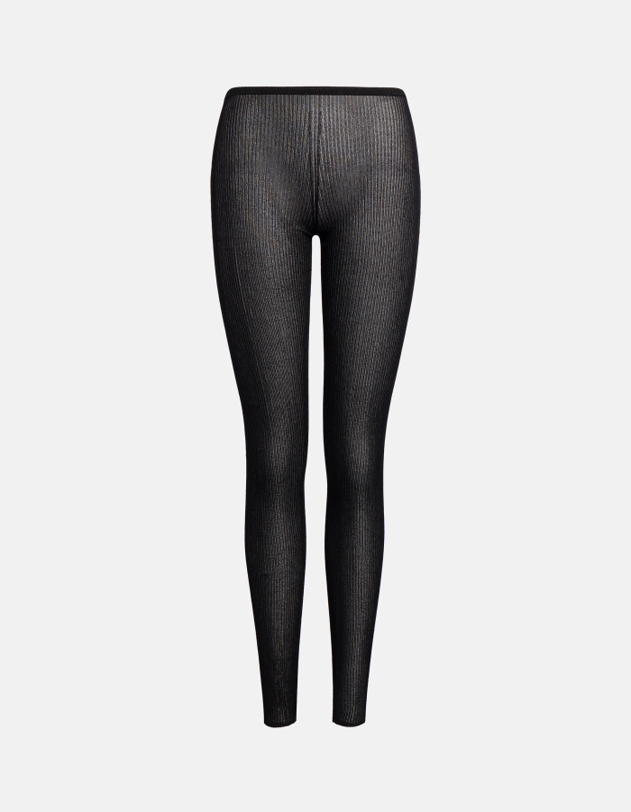 Leggings in maglia lurex