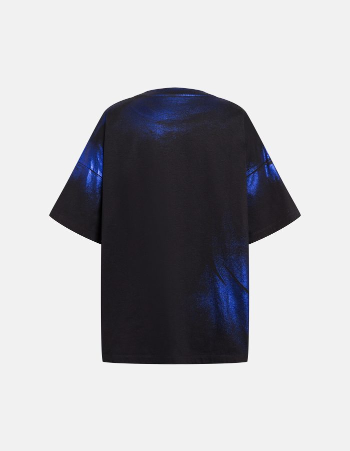Oversized crew-neck T-shirt in heavyweight jersey
