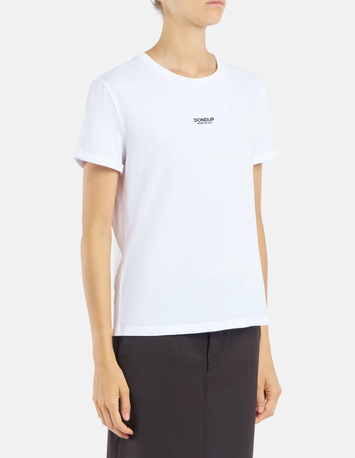 T-shirt girocollo regular in jersey