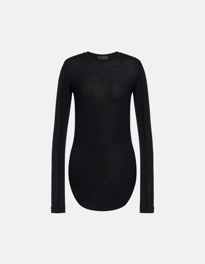 T-shirt girocollo slim in interlock