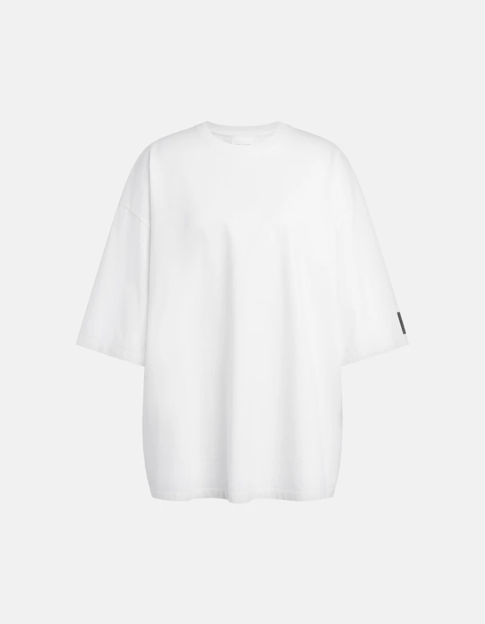 Oversized crew-neck T-shirt in heavyweight jersey