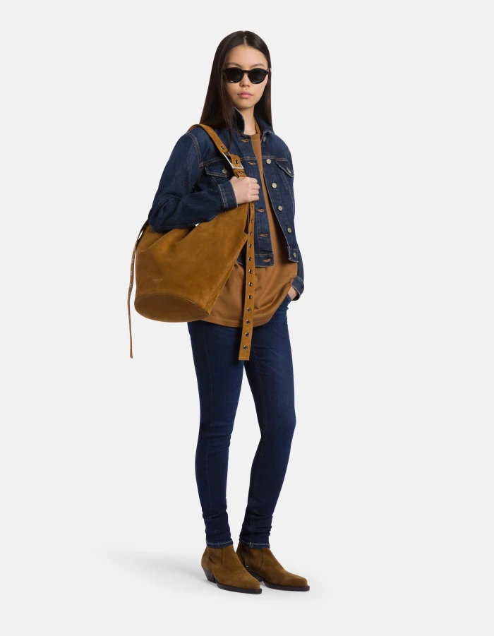 Oversize-T-Shirt aus Jersone mit Rundhalsausschnitt