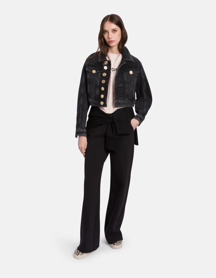 Regular-fit crew-neck T-shirt in jersey