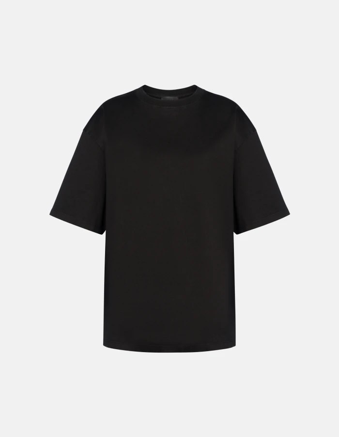 Regular-fit crew-neck T-shirt in jersey