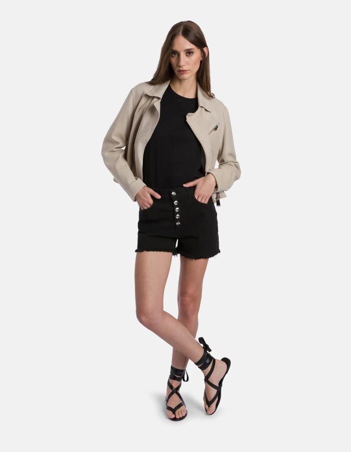 Regular-fit crew-neck T-shirt in jersey