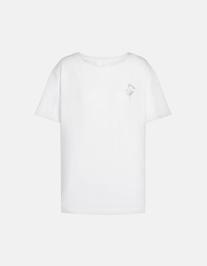 T-shirt girocollo slim in light jersey