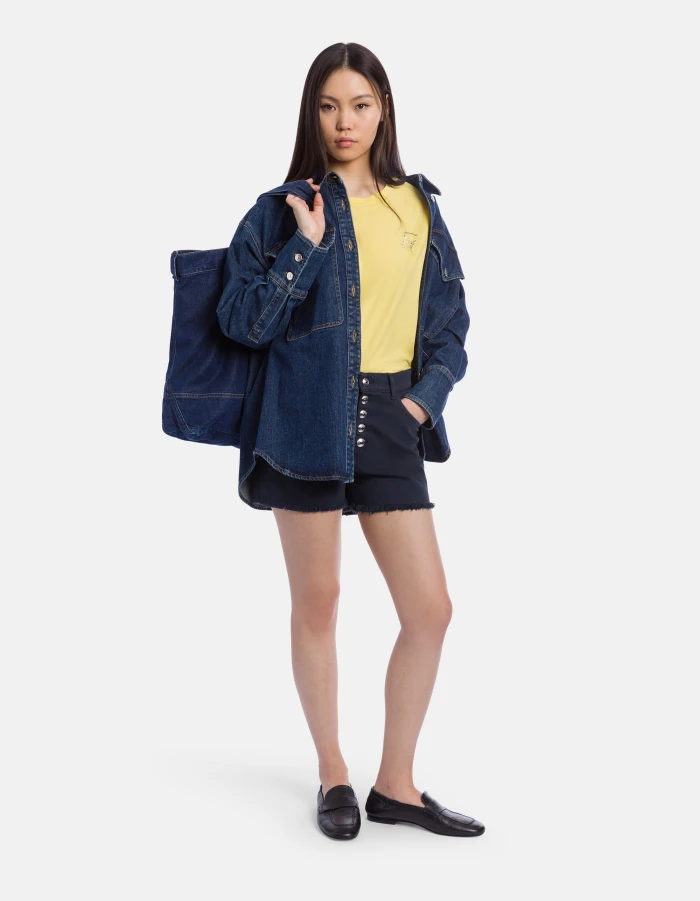 Slim-Fit T-Shirt aus leichtem Jersey mit Rundhalsausschnitt