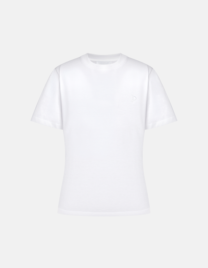 T-shirt girocollo regular in jersey di cotone
