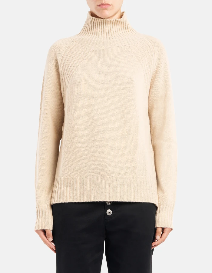 Maglia dolcevita regular in lana cashmere