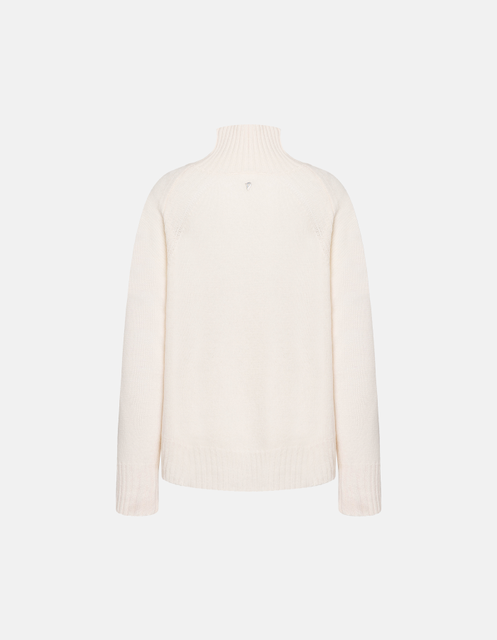 Maglia dolcevita regular in lana e cachemire