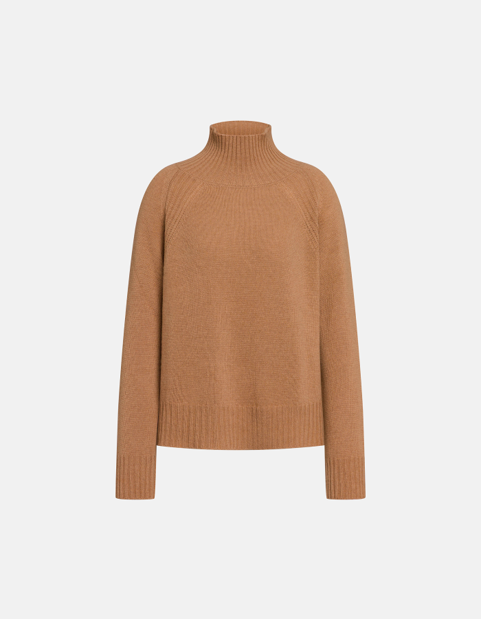 Maglia dolcevita regular in lana e cachemire