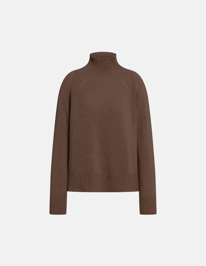 Maglia dolcevita regular in lana e cachemire