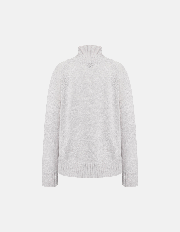 Maglia dolcevita regular in lana e cachemire