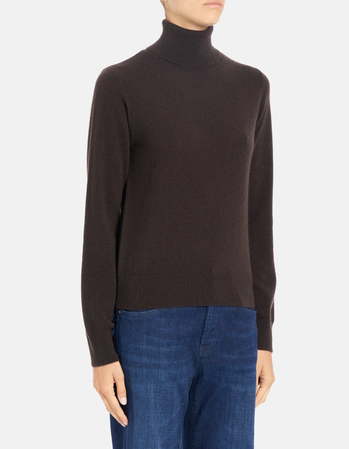 Maglia dolcevita slim in lana cashmere