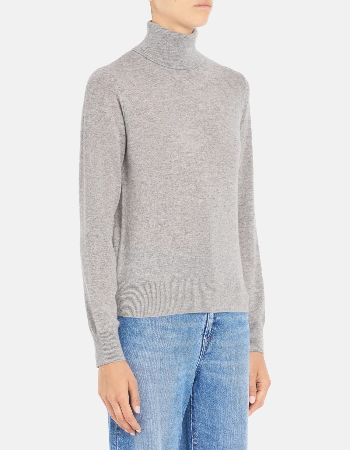Maglia dolcevita slim in lana cashmere