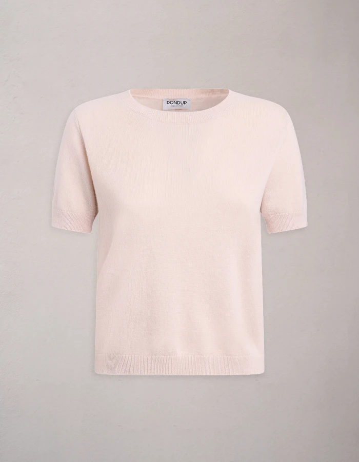 Maglia girocollo slim in lana cashmere