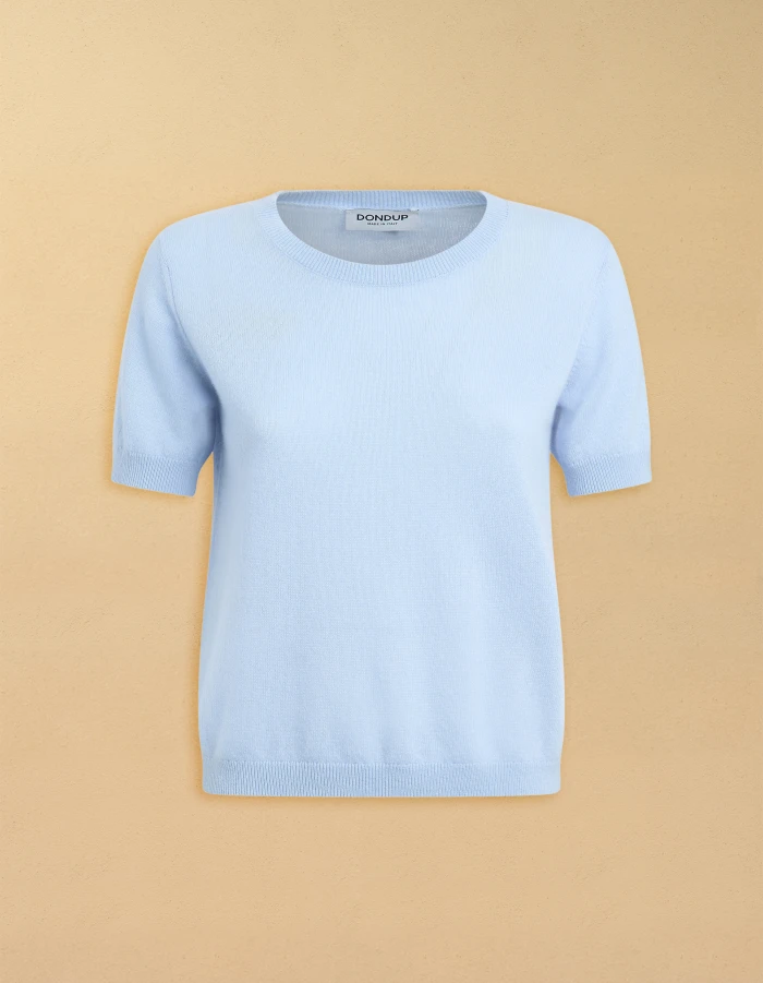 Maglia girocollo slim in lana cashmere