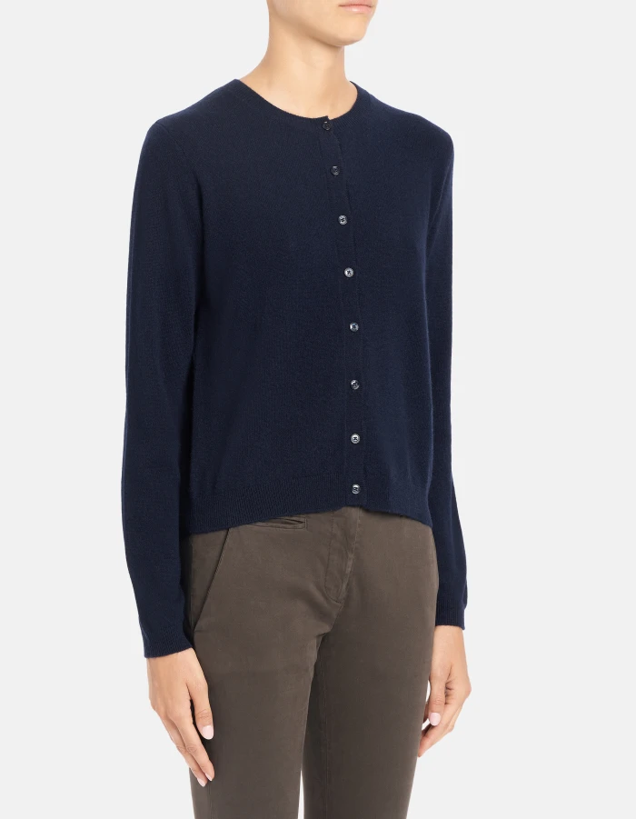 Cardigan slim in lana cashmere