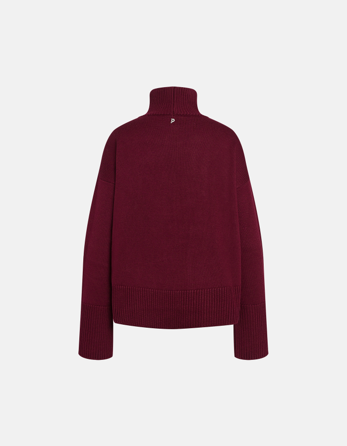 Maglia dolcevita over in lana