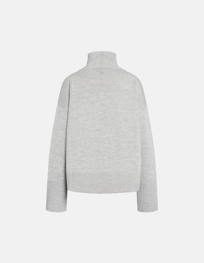 Maglia dolcevita over in lana