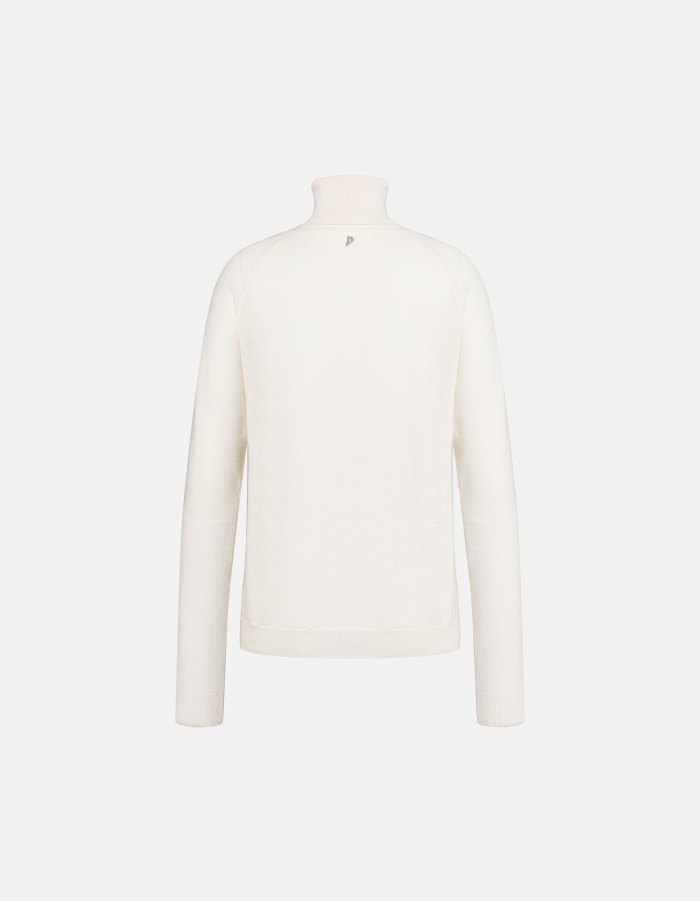 Maglia dolcevita slim in lana e cachemire