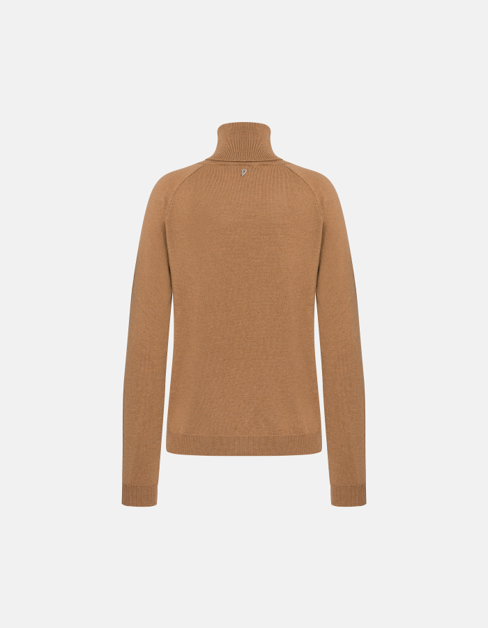 Maglia dolcevita slim in lana e cachemire