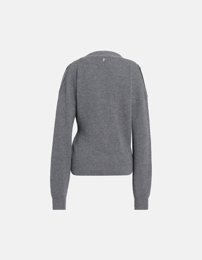 Regular-fit cardigan in fisherman’s rib