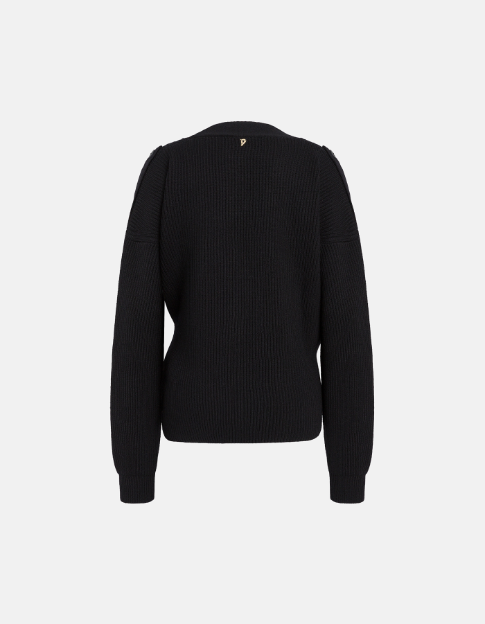 Regular-fit cardigan in fisherman’s rib