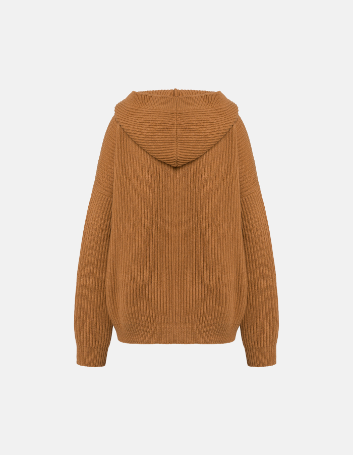 Cardigan in English rib-stitch